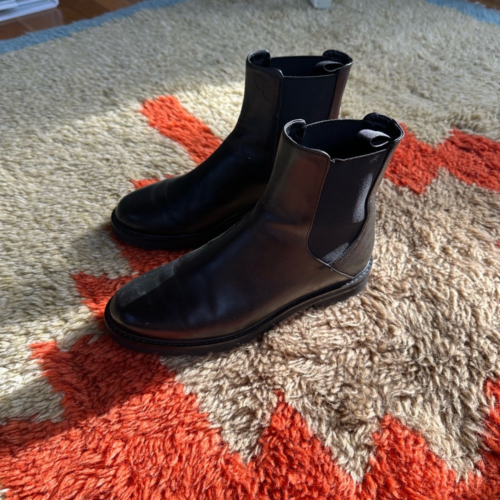 Stuart Weitzman Black Leather Women's Boots